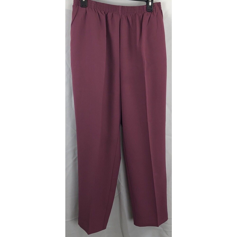 Sara Morgan Dress Slacks Pants 16P Mauve 30"W Straight Leg career work wear